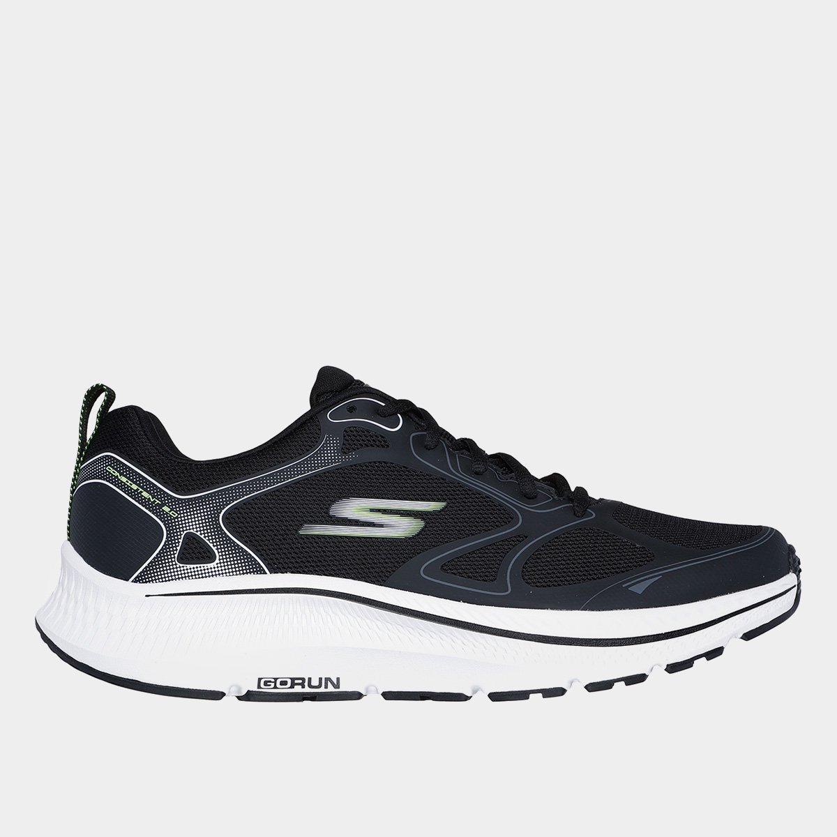 Miniatura Tênis Skechers Go Run Consistent 2 Masculino Preto+Branco - 38