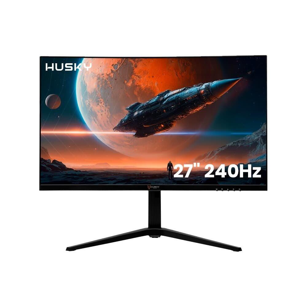 Miniatura Monitor Gamer Husky Blizzard 27' LED Full HD, 240Hz, 1ms, HDMI e DisplayPort, 99% sRGB, Adaptive Sync, Ajuste de Altura - HGMT006