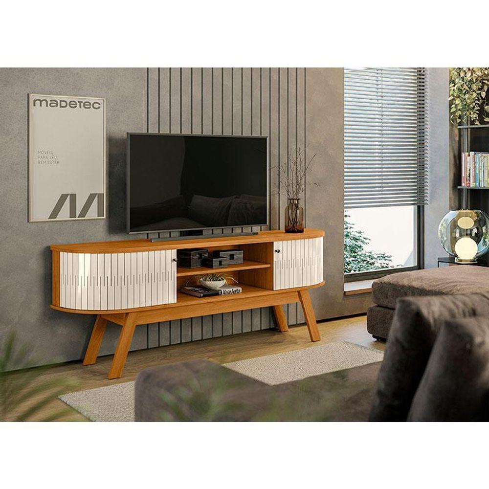 Miniatura Rack Bancada Valência Cinamomo Off White - Madetec