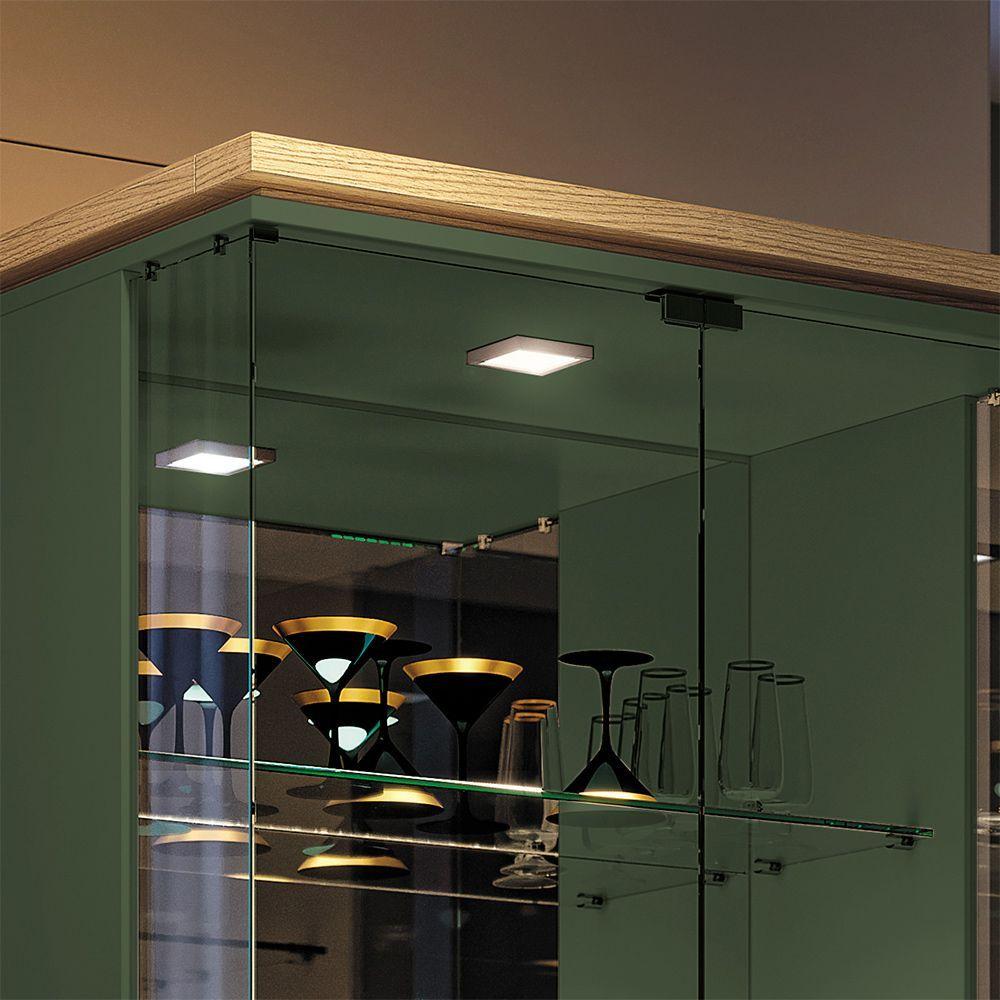 Miniatura Cristaleira Com Adega Decorativa Peggy Freijó-verde Pistache G26 - Gran Belo