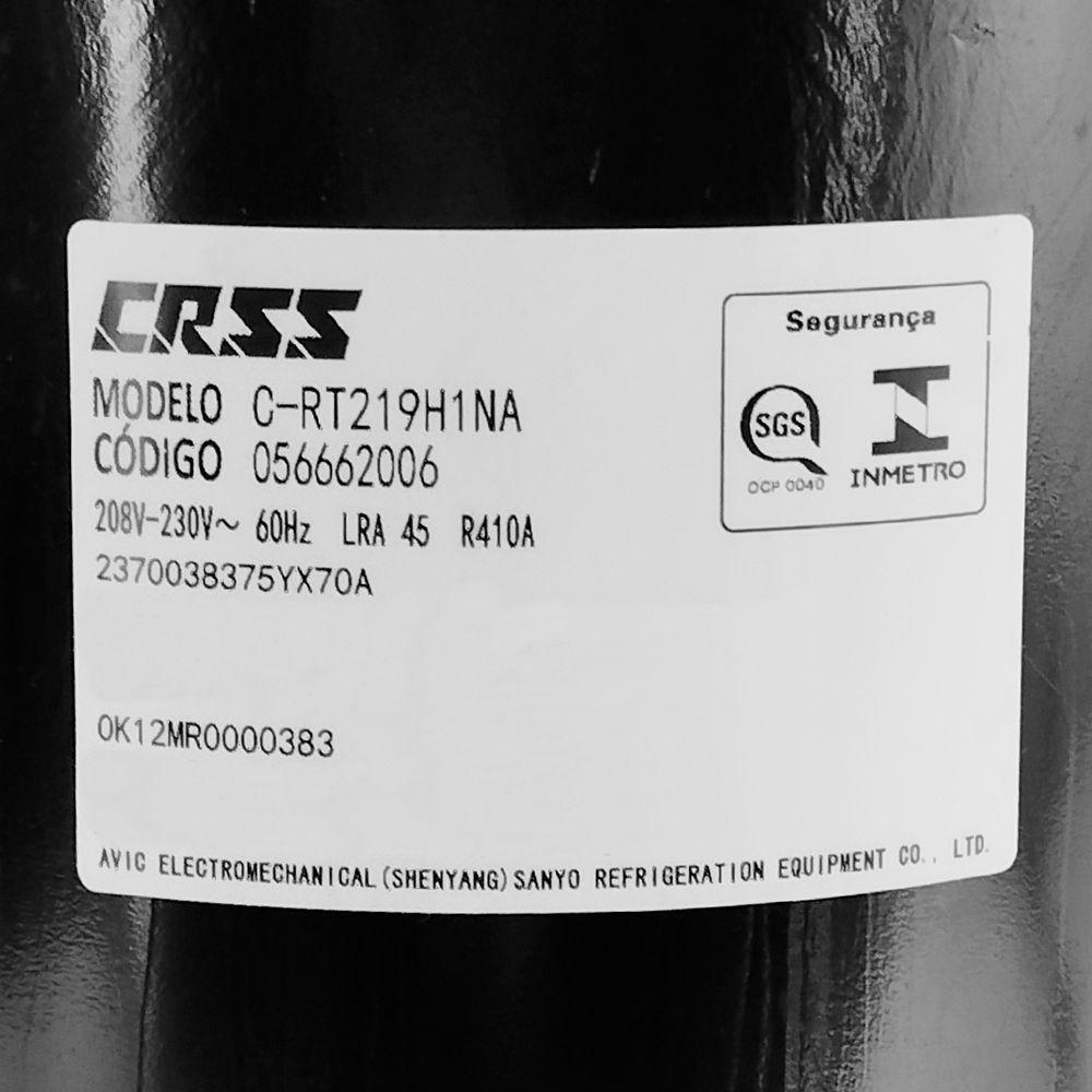 Compressor Rotativo 30.000 Btus Gás R410 220v