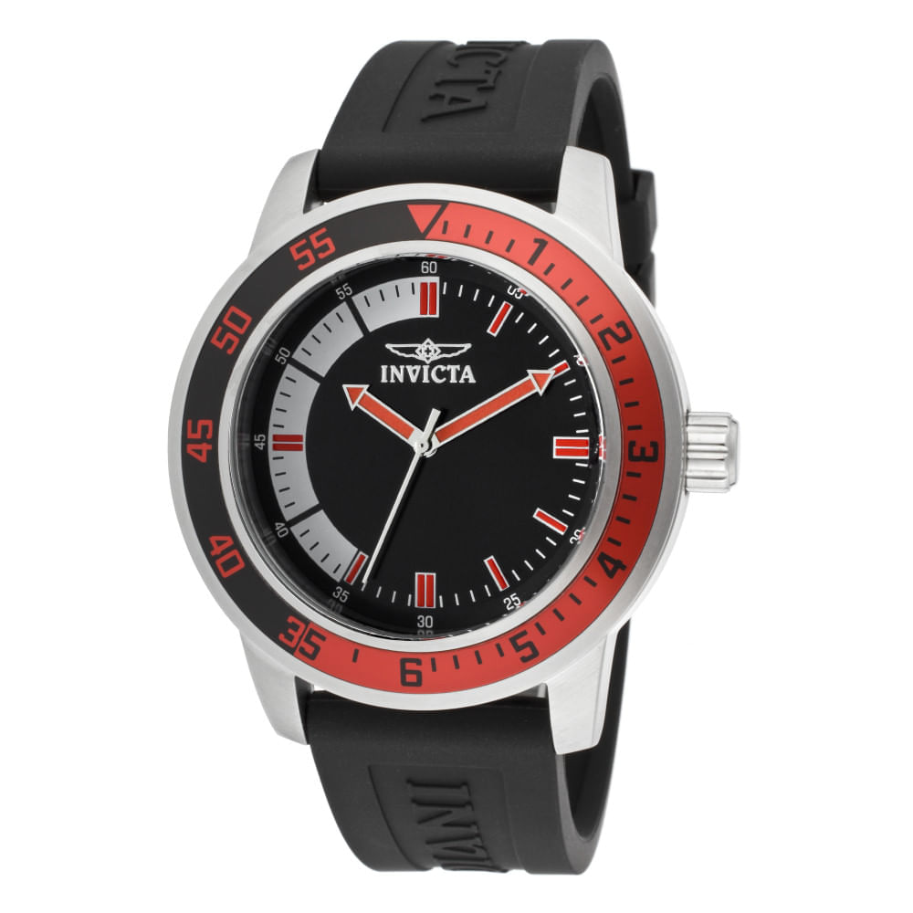 Miniatura Relgio Masculino Invicta - Design Exclusivo, 45mm, Preto - Modelo 12845