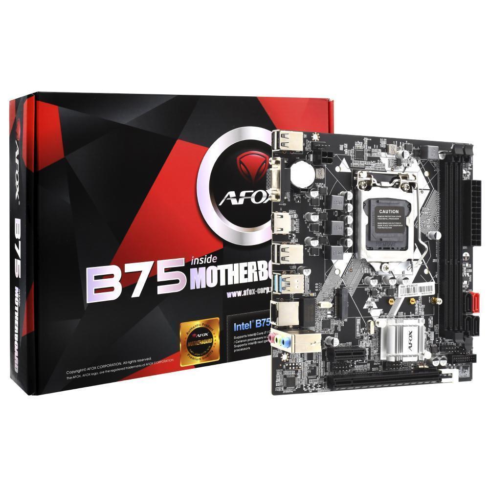 Miniatura Placa Mãe B75 Afox Ib75-Ma2-V3 Socket Lga 1155 Vga Ddr3 16Gb