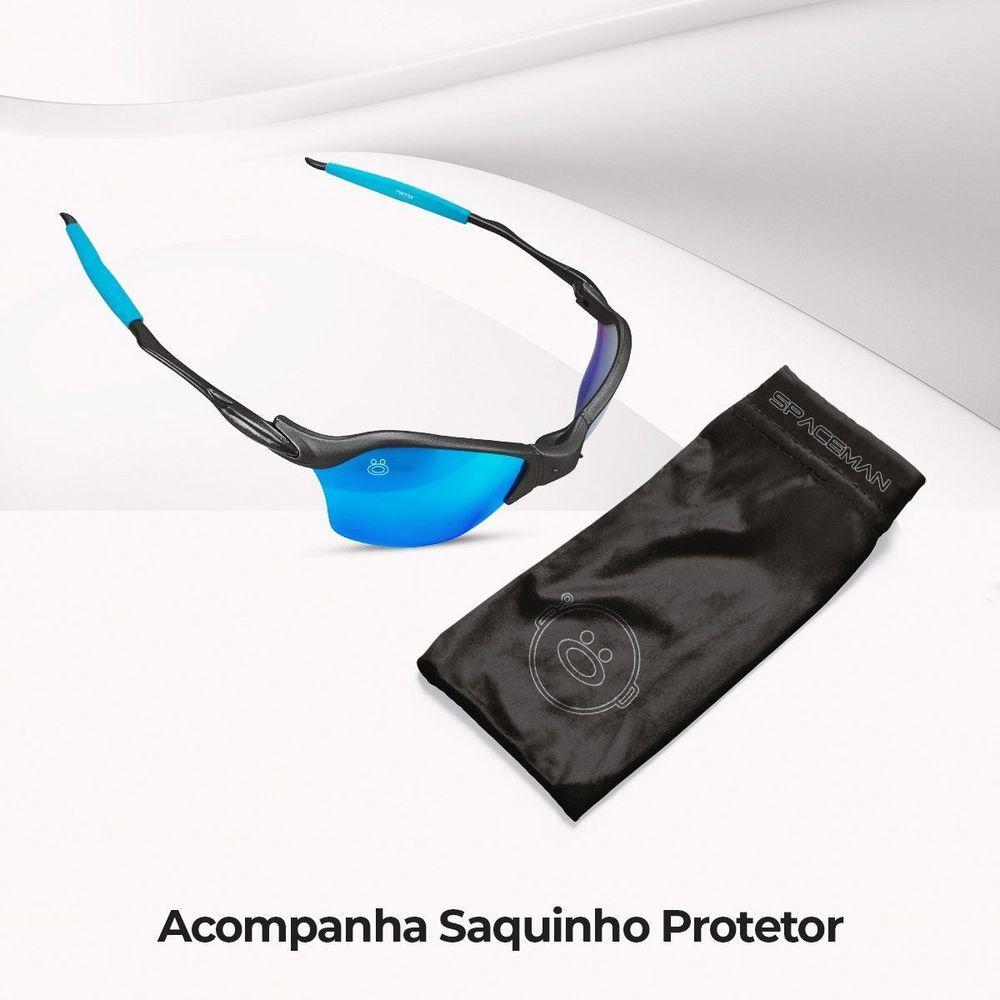 Miniatura Oculos Sol Proteção Uv Masculino Praia Lupa Metal + Case Estiloso Presente Lente Espelhada Original