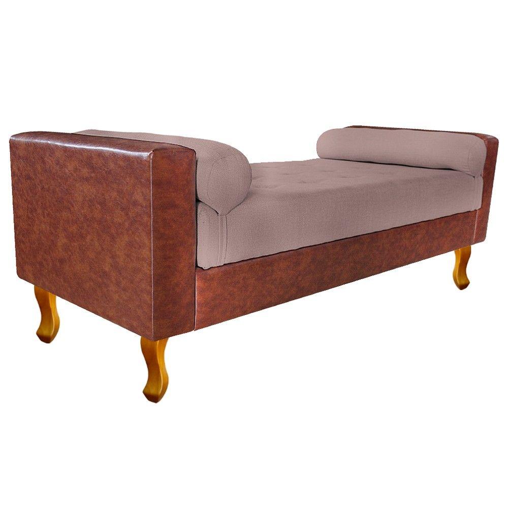 Miniatura Recamier Félix Solteiro 100cm Linho Rosê