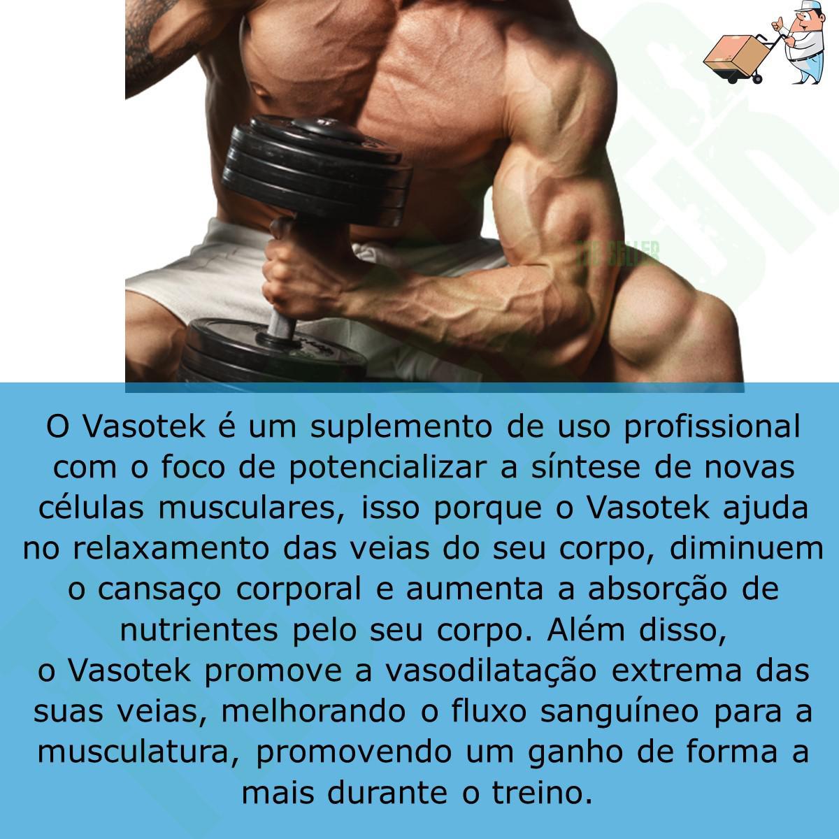 Miniatura Vasotek Dilatação De Veia - Suplemento Para Atletas-120 Cáps Suplemento - Original - Cápsulas - Suplementação - Saúde - Uninutre