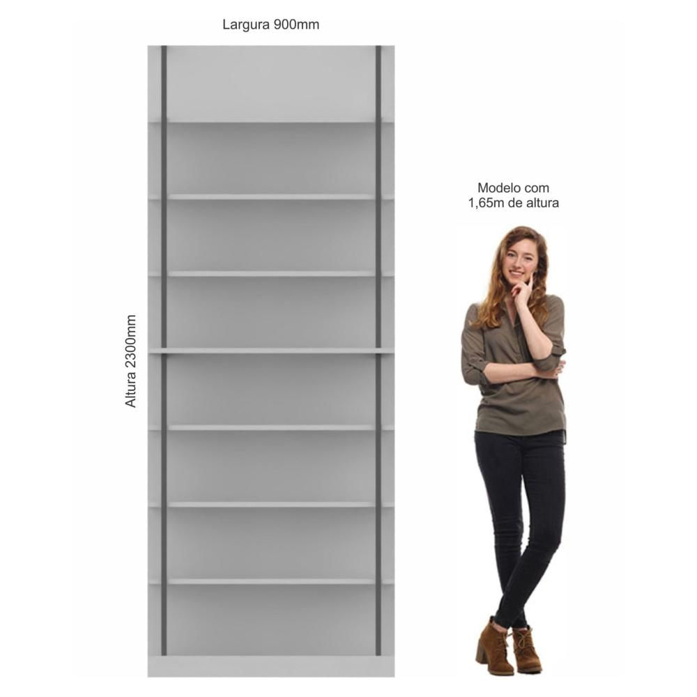 Miniatura Módulo Prateleiras Guarda Roupa Closet Modulado Níquel