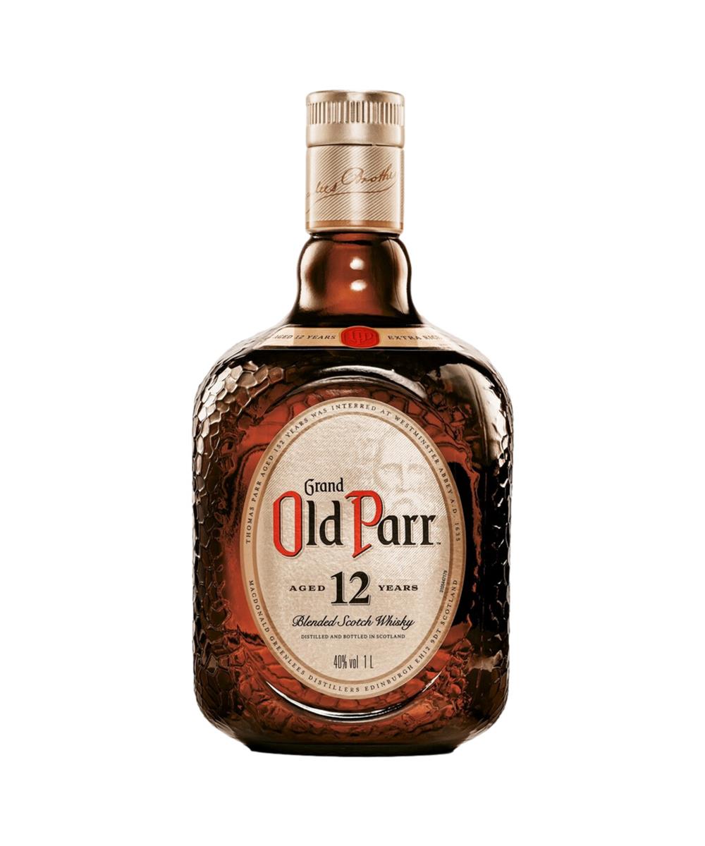 Miniatura Whisky Escocês Blended Grand Old Parr 12 Anos Garrafa 1 Litro