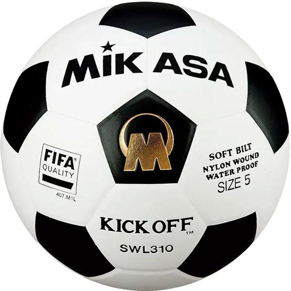 Miniatura Bola De Futevôlei Mikasa Swl310 Preta E Branca