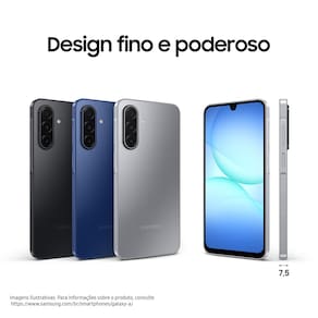 Smartphone Samsung Galaxy A17 5G 256GB 6,7” Super AMOLED Câmera Tripla 50MP IA Gemini Azul