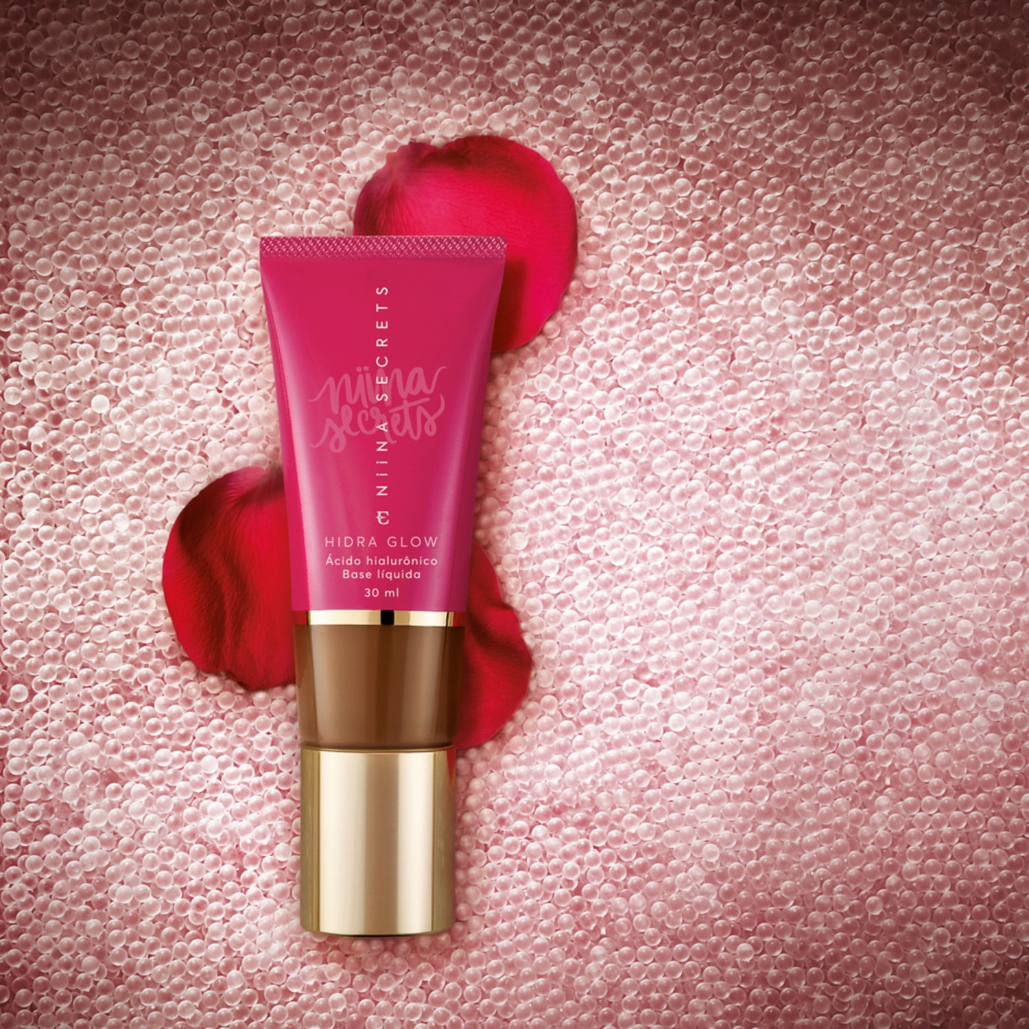 Miniatura Base Líquida Niina Secrets Hidra Glow Cor 75 30ml