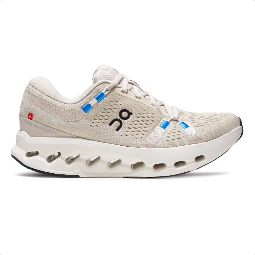 Miniatura Tênis On Running Cloudsurfer 2 Feminino Bege / Azul - 34