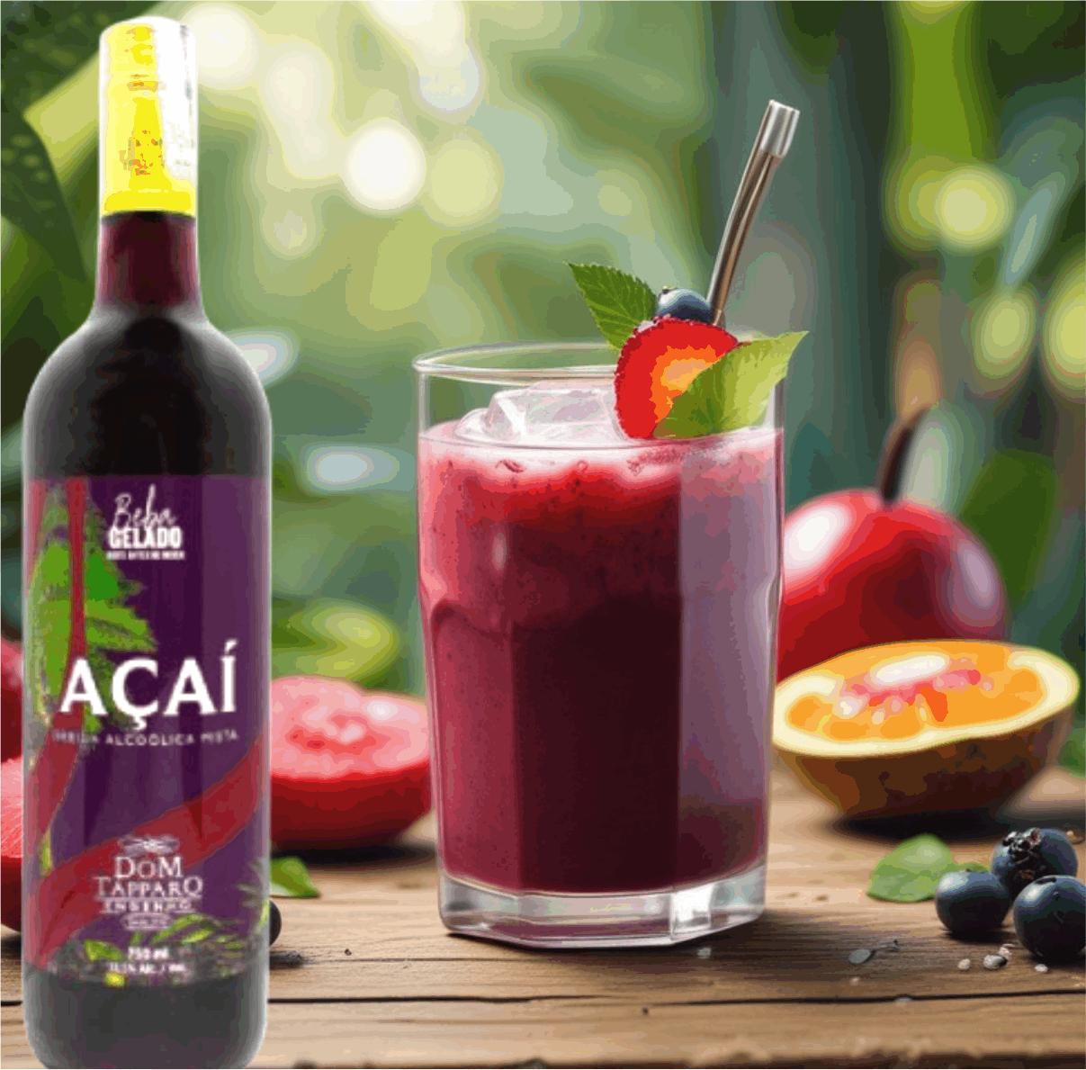 Miniatura Licor De Acai 750Ml Dom Tapparo