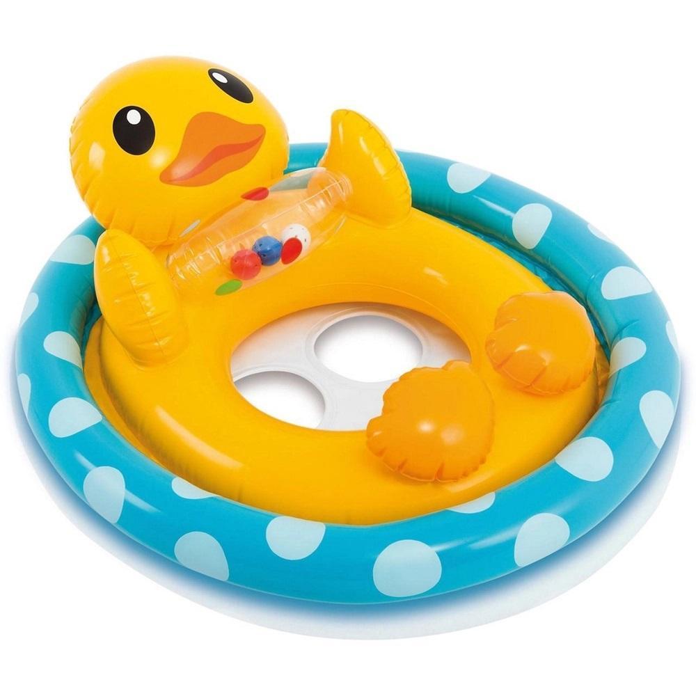 Miniatura Boia Infantil Inflável Pato Amarelo Intex - 71cm x 58cm