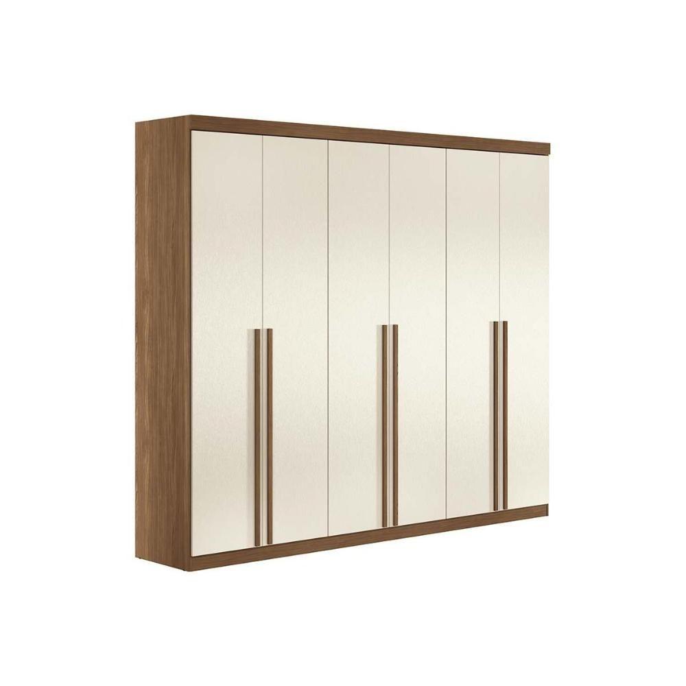 Guarda Roupa Casal Versalhes Gold 6 Portas C/ Pés Jatoba - Santos Andirá