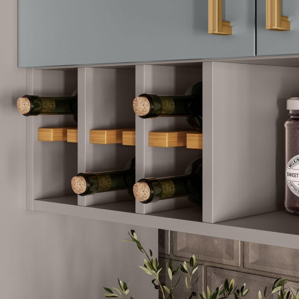 Miniatura Cozinha Completa Itatiaia Essence 5 Peças Fendi E Gris