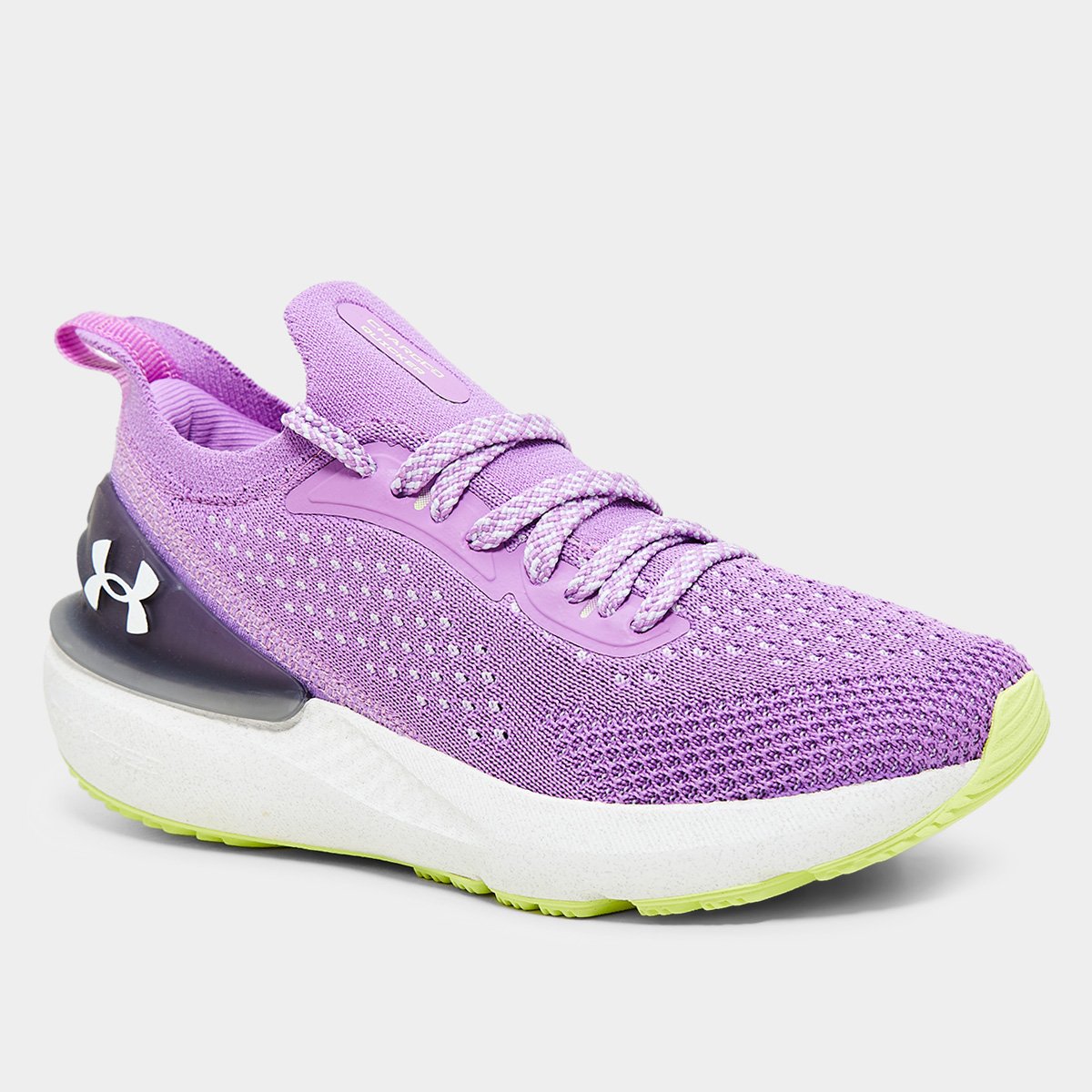 Miniatura Tênis Infantil Under Armour BGS CH. Quicker Menina Roxo+Branco - 30
