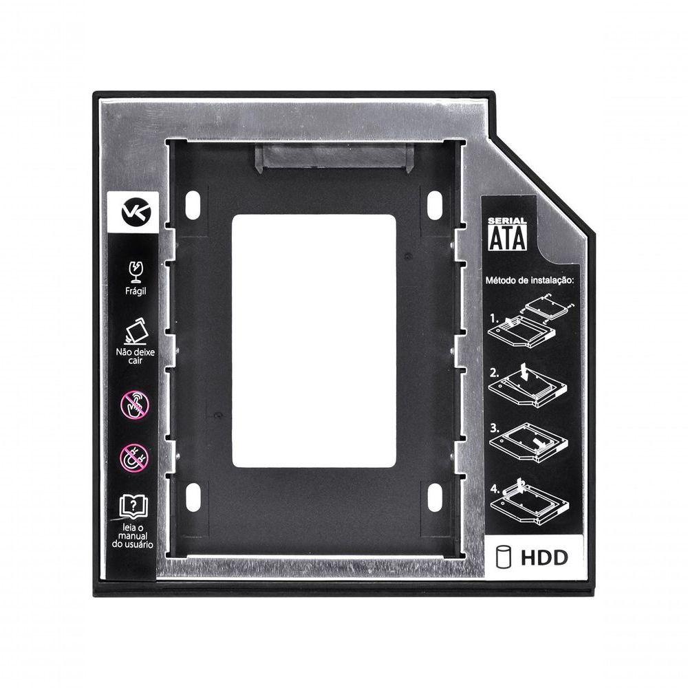 Adaptador Caddy Para Hd Ou Ssd Gaveta Dvd Notebook Sata 12.7mm Ac-127