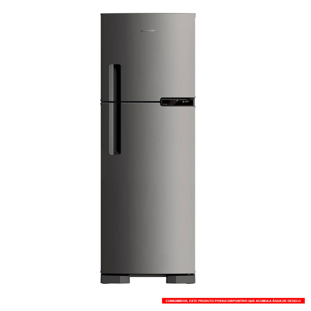 Refrigerador Duplex Brastemp BRM44HK 375 L Inox 127 V