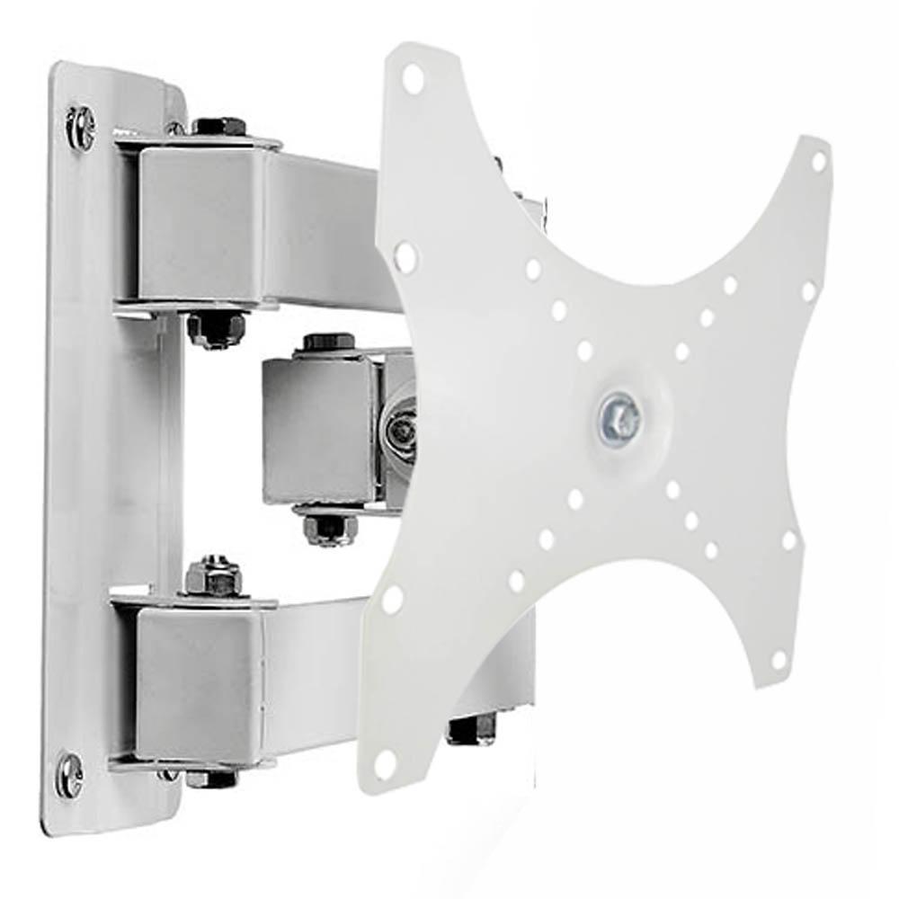 Miniatura Kit Suporte Tv Tri Articulado 28 43 Suporte Receptor Branco