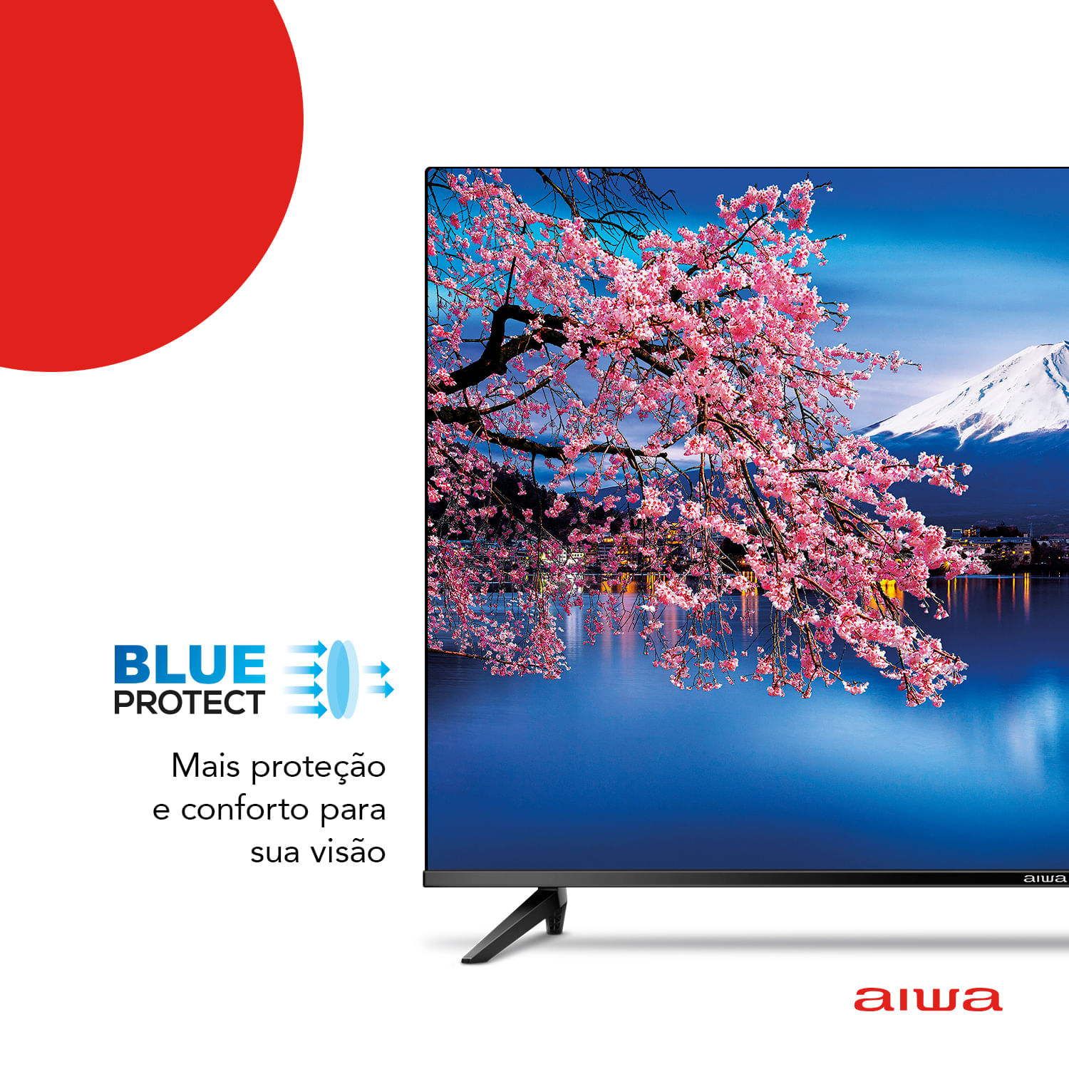 Smart TV AIWA 43” Android Full HD Borda Ultrafina HDR10 Dolby Áudio AWS-TV-43-BL-02-A BIV