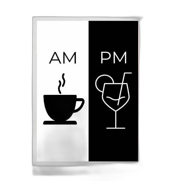Miniatura Quadro Café Drink Am Pm 45X34Cm