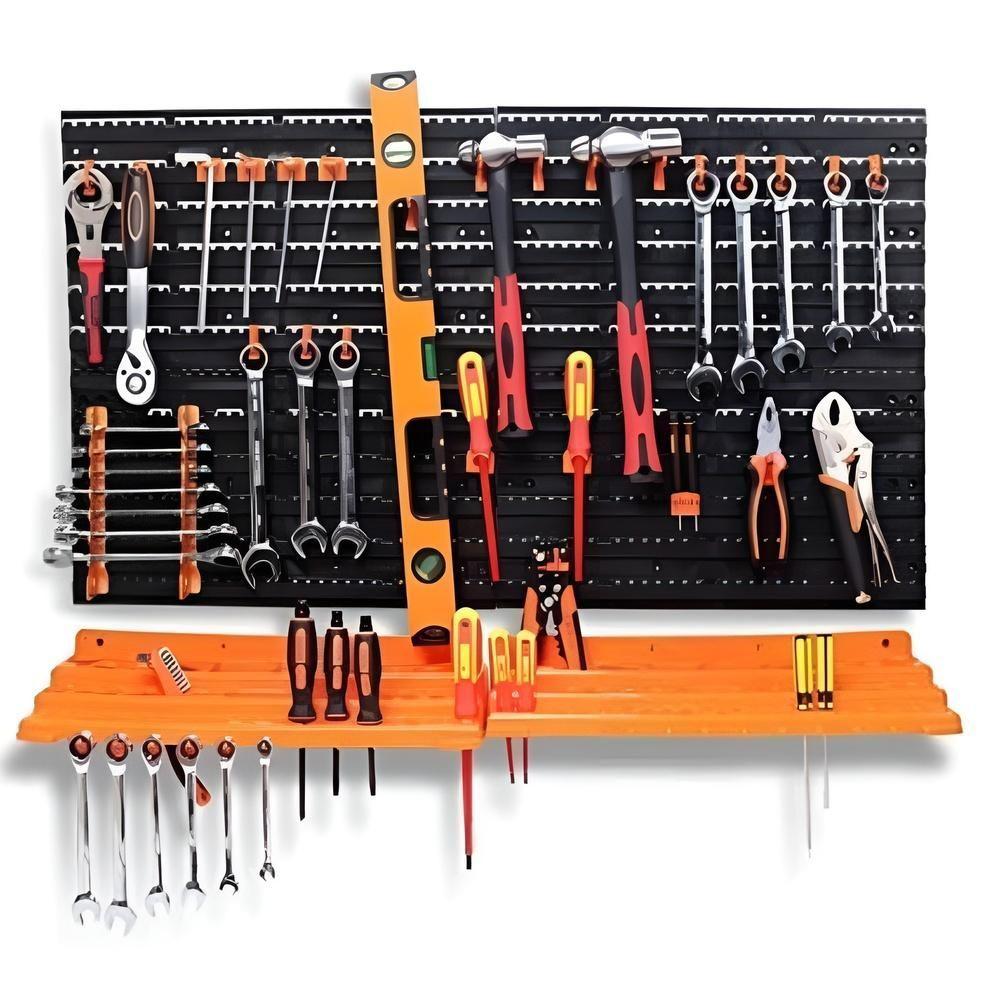 Miniatura Gaveteiro Porta Ferramentas Estante Organizador De Bancada Chaves Prego Prateleira Multiuso 52 Peças Para Parede