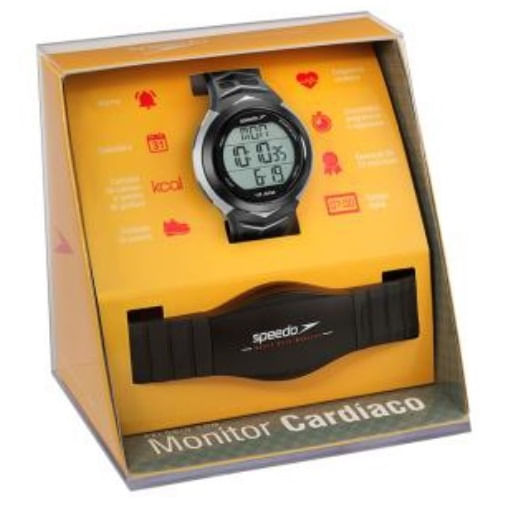 Miniatura Relógio Monitor Cardíaco Speedo Contador Passos 80621G0Evnp2