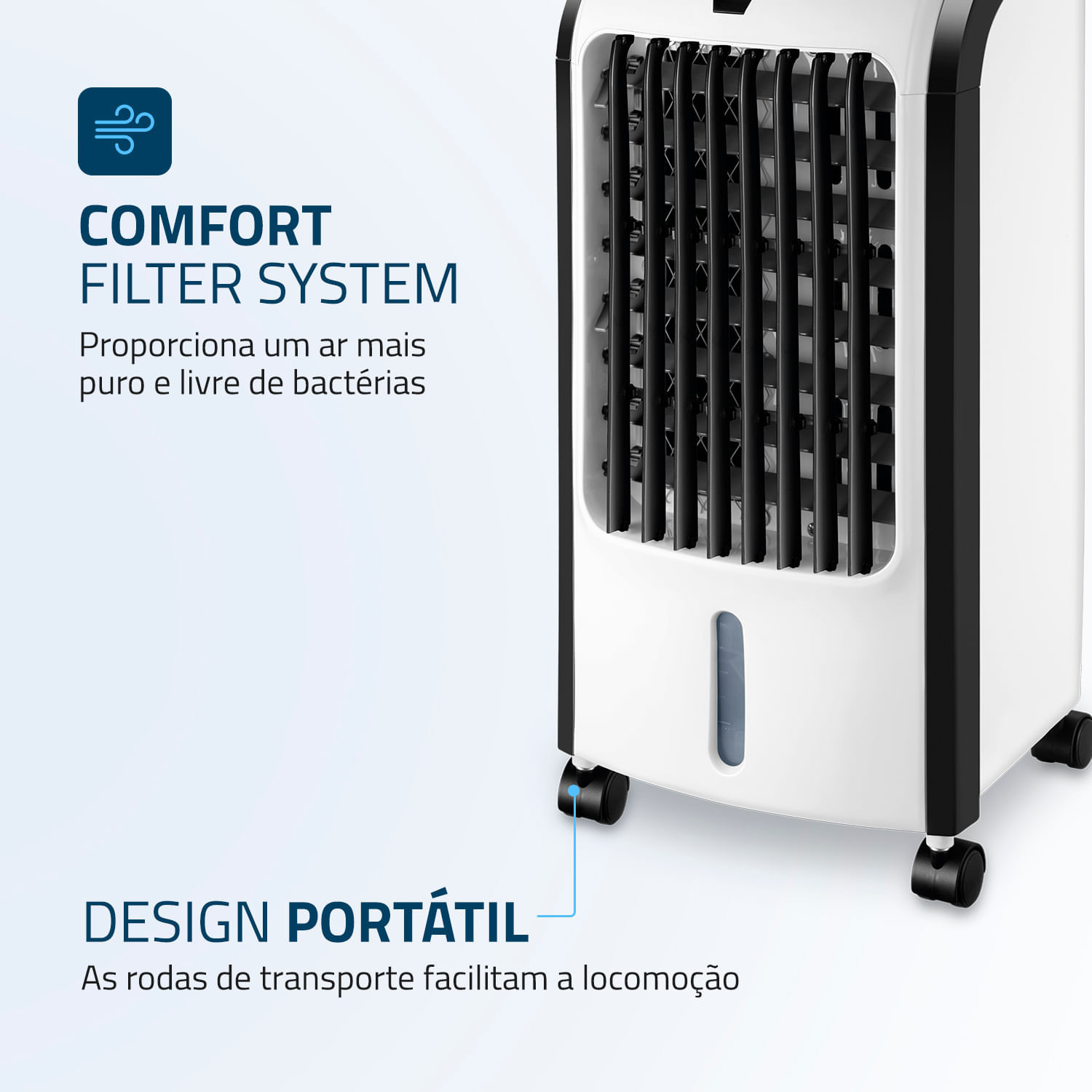 Miniatura Climatizador Mondial Fresh Air CL-03 CLIMATIZADOR-127V-BRANCO/PRETO