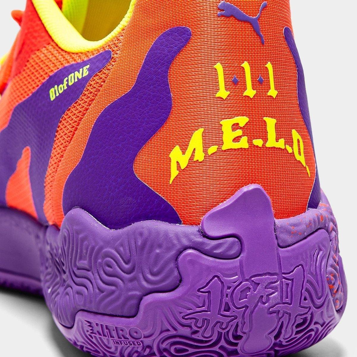 Tênis Basquete Puma MB.03 Lo Lava Roxo+Vermelho - 38