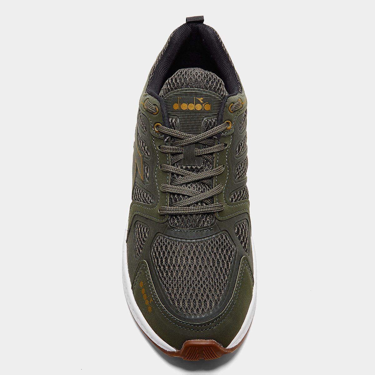 Miniatura Tênis Diadora Stratus II Verde Militar+Preto - 41