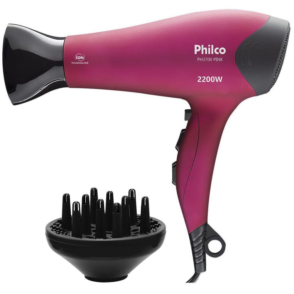 Miniatura Secador De Cabelos Philco PH3700 Pink Tourmaline 2200W 220V
