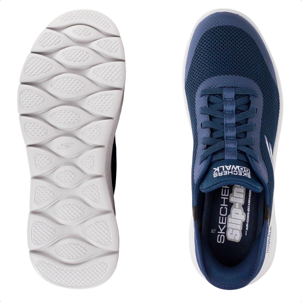 Miniatura Tênis Skechers Go Walk Flex Hands Up Masculino Marinho - 40