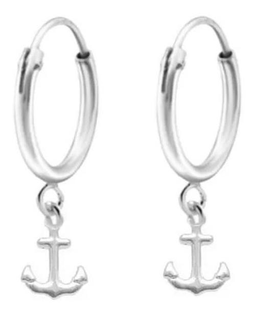 Brinco De Prata 925 Masculino Argola Pingente A Escolha