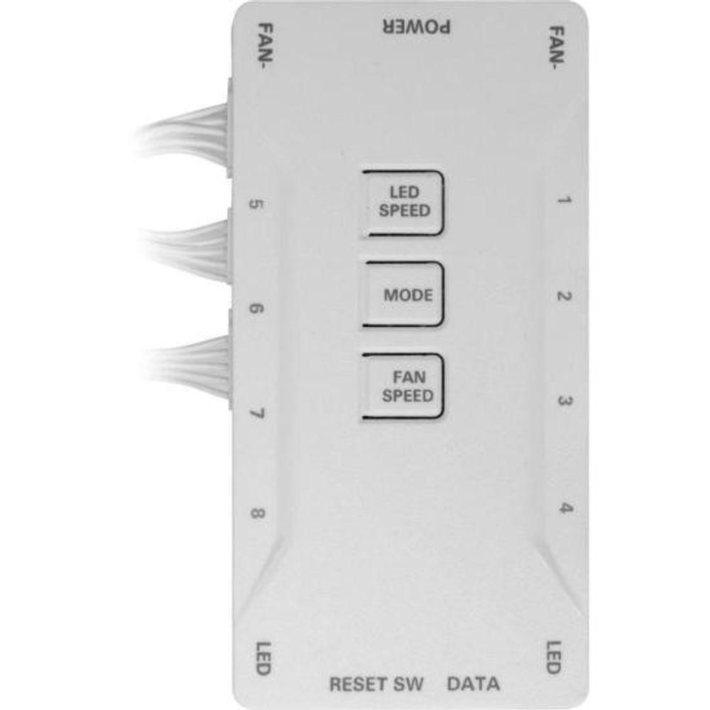 Miniatura Gabinete Gamer Fortrek Cruiser Mid Tower Rgb Branco