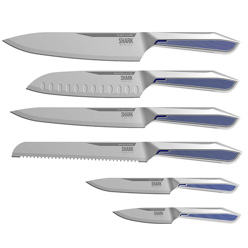 Miniatura Conjunto de Facas Professional Cut Inox Ichef SHARK SERIES | Inox Ichef