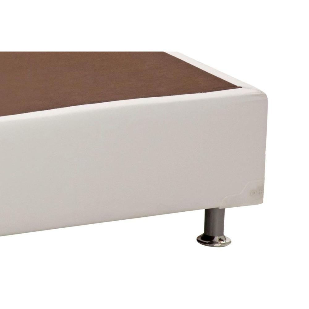 Miniatura Cama Box Base Queen Universal Courano White (158x198x20) - Ortobom