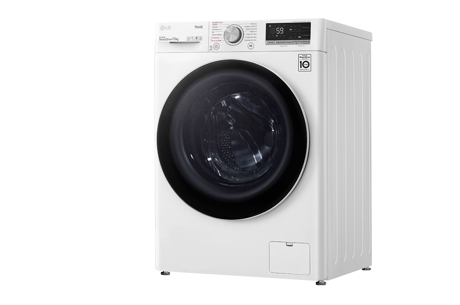 Lavadora Smart LG VC4 13KG 220v Branco com IA AIDD - FV5013WC4A