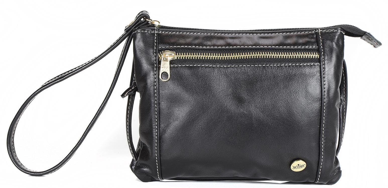 Miniatura Bolsa Lateral Sophia Couro Preta 15x21x5cm - Alta Qualidade