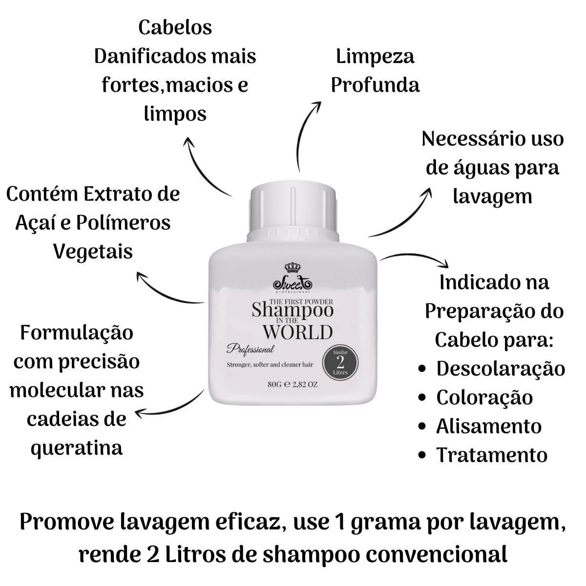 Miniatura Shampoo Em Pó Sweet Hair The First Powder Limpeza Profunda