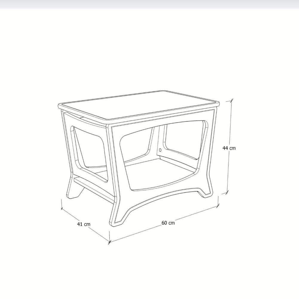 Miniatura Sapateira para Quarto 60cm Chad 100% Mdf Preto