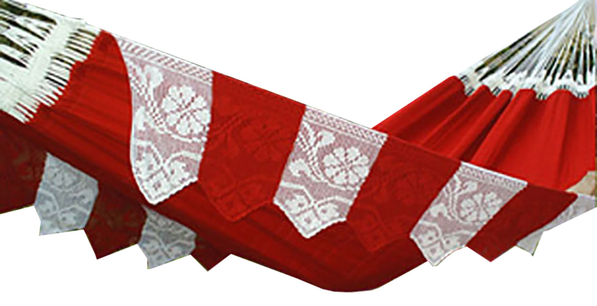 Miniatura Rede de Dormir Massageadora, Magnética, Infravermelho Longo 440 cm - Vermelho - Rede de descanso - Punhos de polipropileno com r.