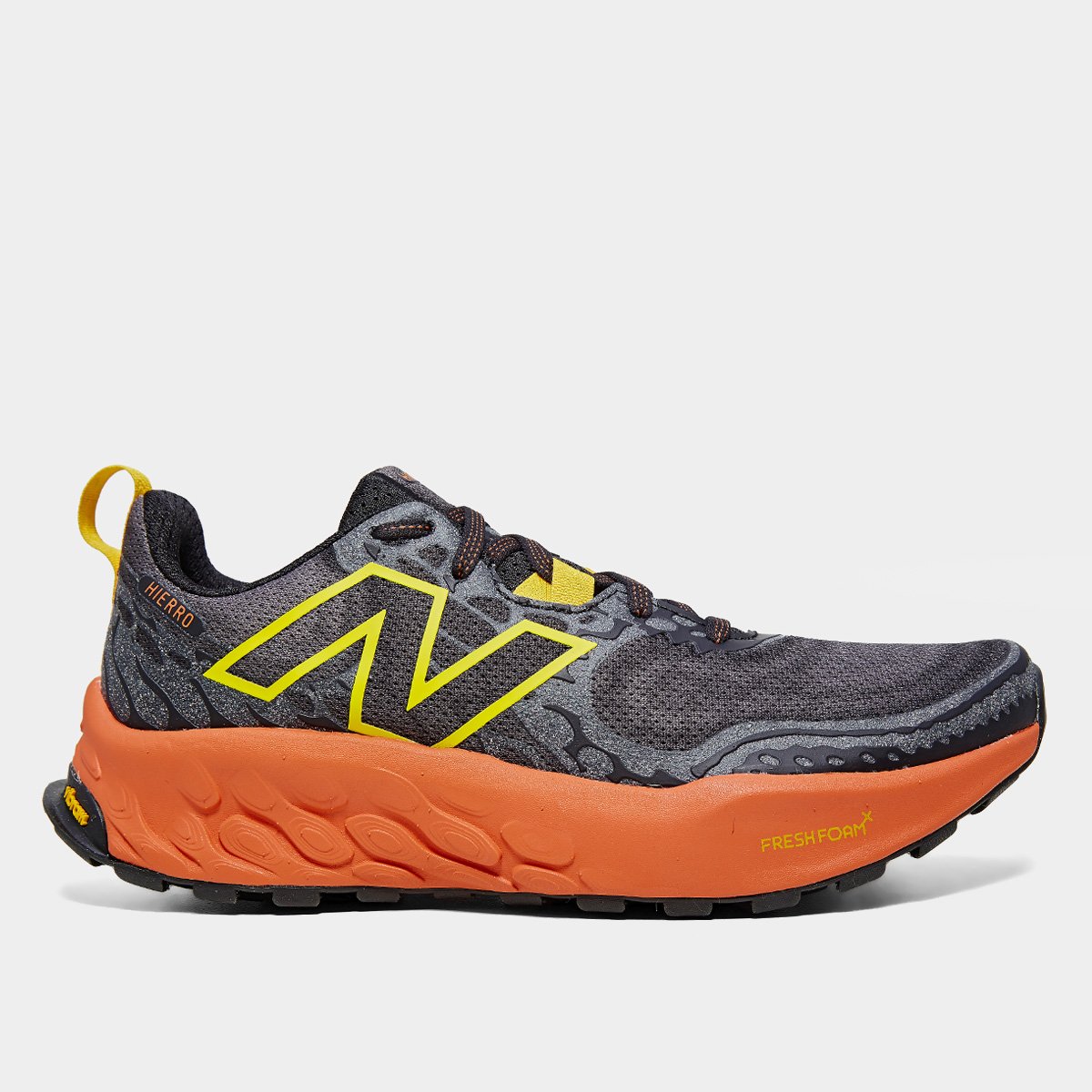 Miniatura Tênis New Balance Fresh Foam X Hierro V8 Masculino Preto+Marrom - 38