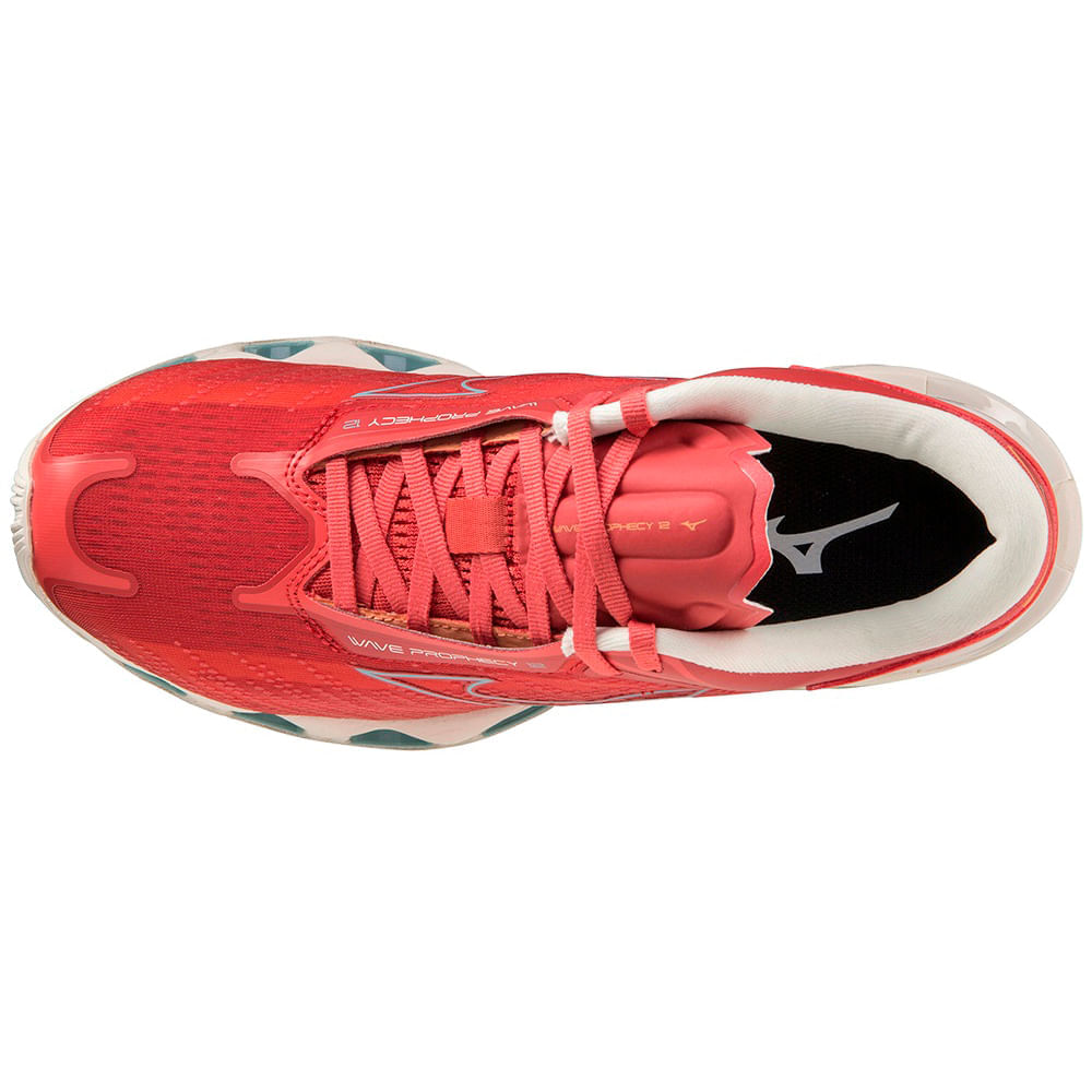 Miniatura Tênis Unissex Mizuno Wave Prophecy 12 Vermelho - 35