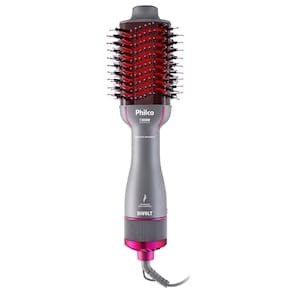 Miniatura Escova Secadora Philco Advance PES25SR com Cabo Giratório Bivolt 1300W - Cinza e Rosa