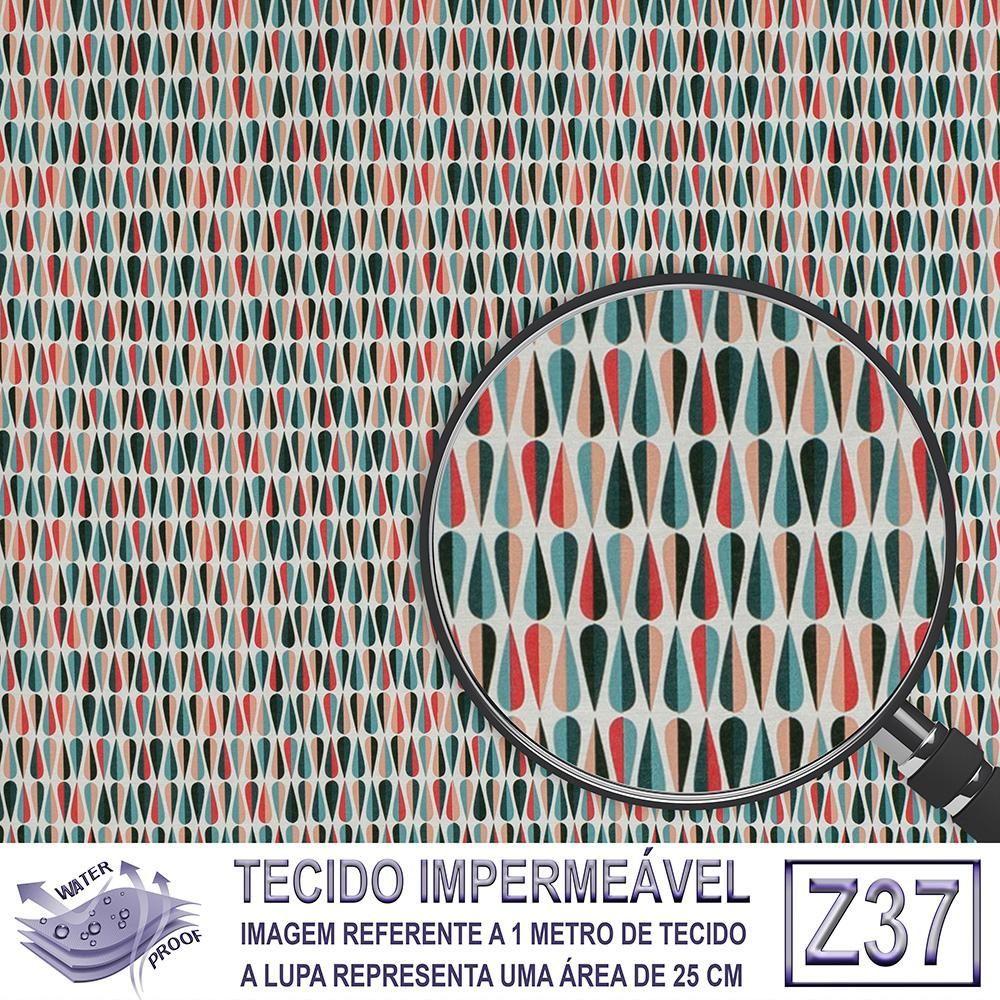 Conjunto Com 2 Banquetas Em Alumínio, Fibra Sintética E Impermeável Tc Tabaco Z37