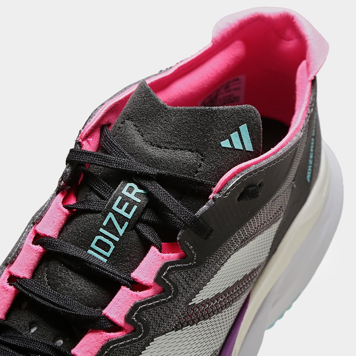 Tênis Adidas Adizero Boston 12 Feminino Chumbo+Rosa - 34