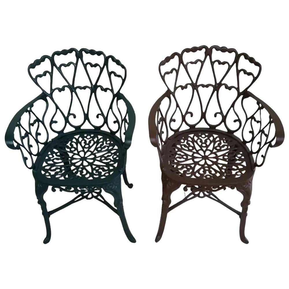 Miniatura Conjunto Mesa 2 Poltronas Viena Premium Jardim Varanda Sacada Marrom