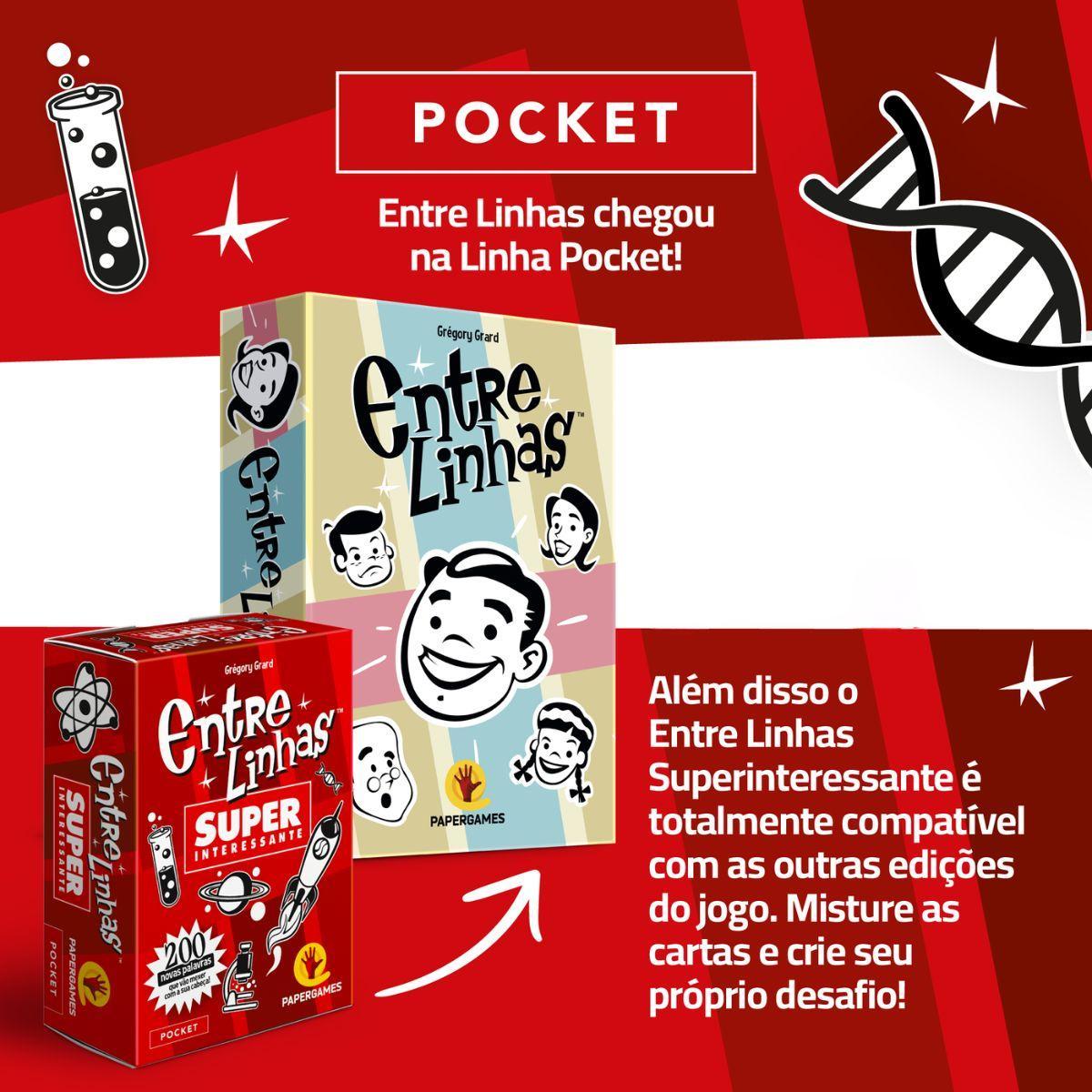 Conjunto 2 Jogos De Cartas Entre Linhas E Pocket