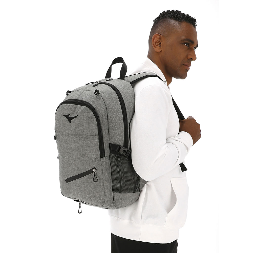 Miniatura Mochila Unissex Mizuno Ball Cinza